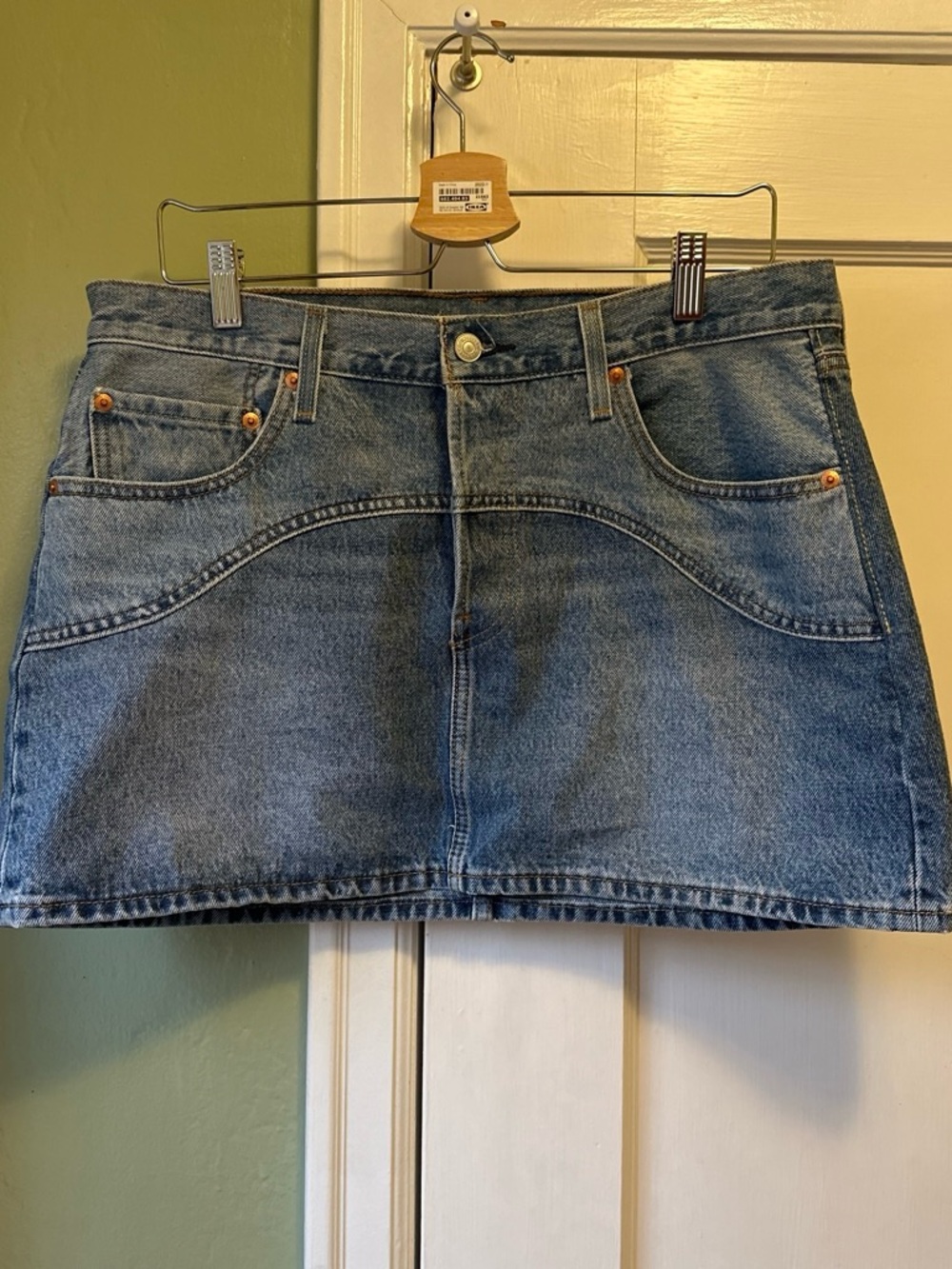 Levi's Medium Blue Denim Mini Skirt
